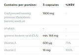 Ulei de primula 1800 mg | cu Vitamina A &amp; E - 60 capsule de gel