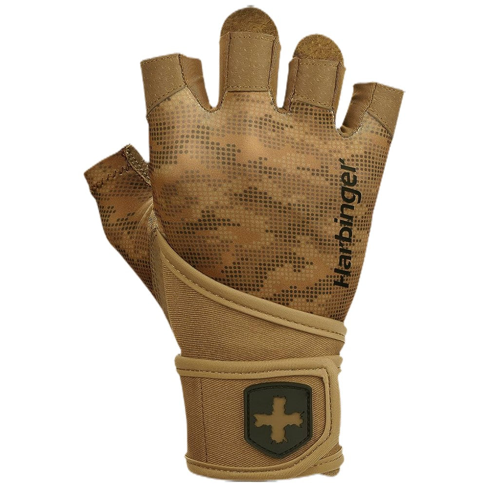 Mănuși pentru bărbați Pro Wrist Wraps 2.0 / cu știfturi - Camo maro