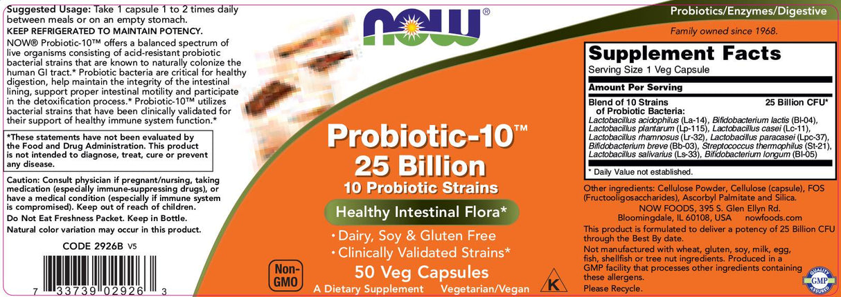 Probiotic-10 25 miliarde - 50 capsule