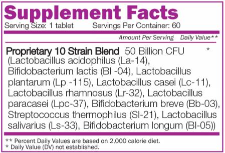 Probiotic 50 miliarde - 60 tablete