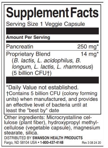 Probiotic cu enzime digestive - 60 capsule