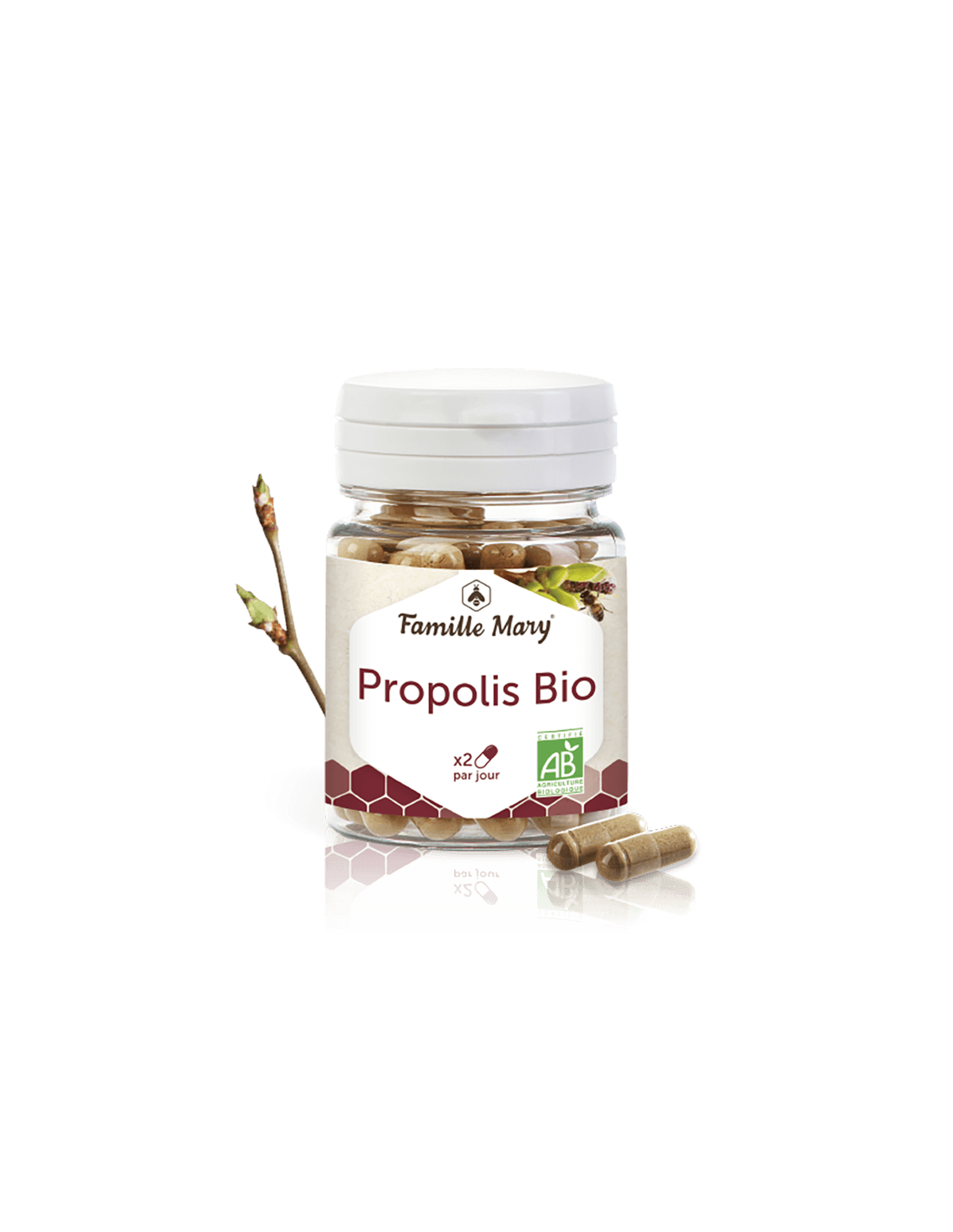 Propolis Bio/ Bio propolis, 50 capsule Famille Mary