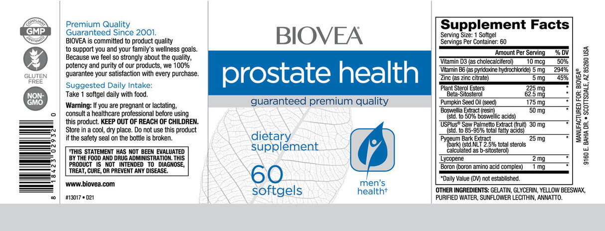 Sănătatea prostatei / 60 capsule moi