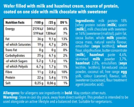 Protein Brix cu alune - 25 grame