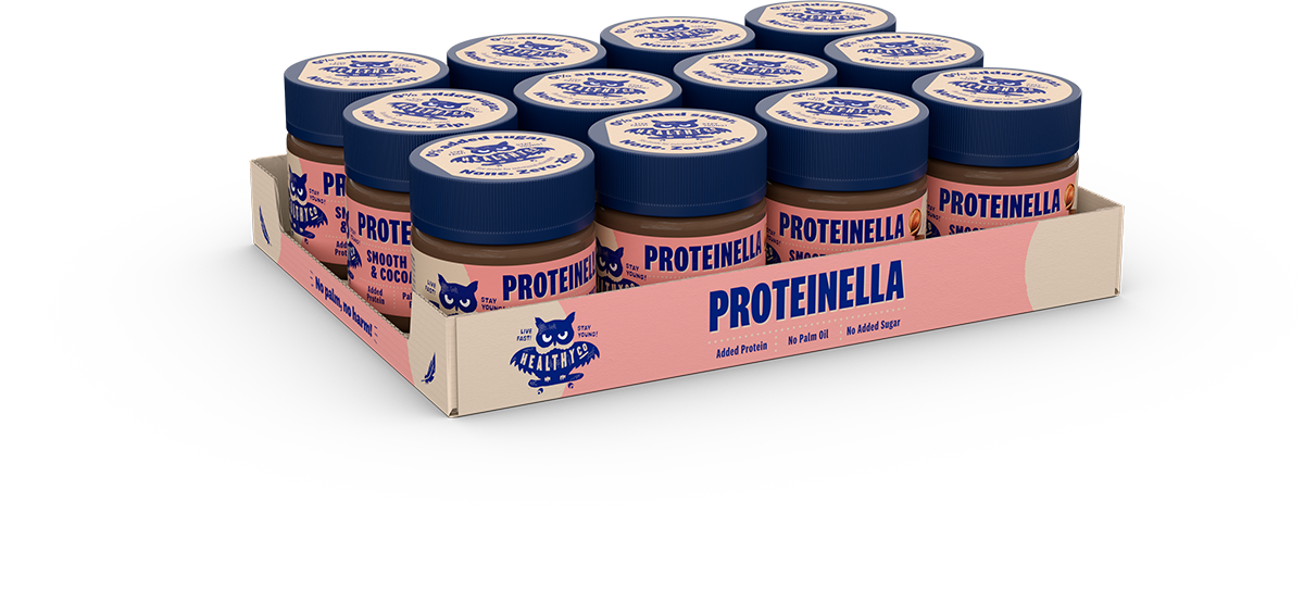 Proteinella Alune și cacao 200 g - ciocolată lichidă fără adaos de zahăr și fără ulei de palmier