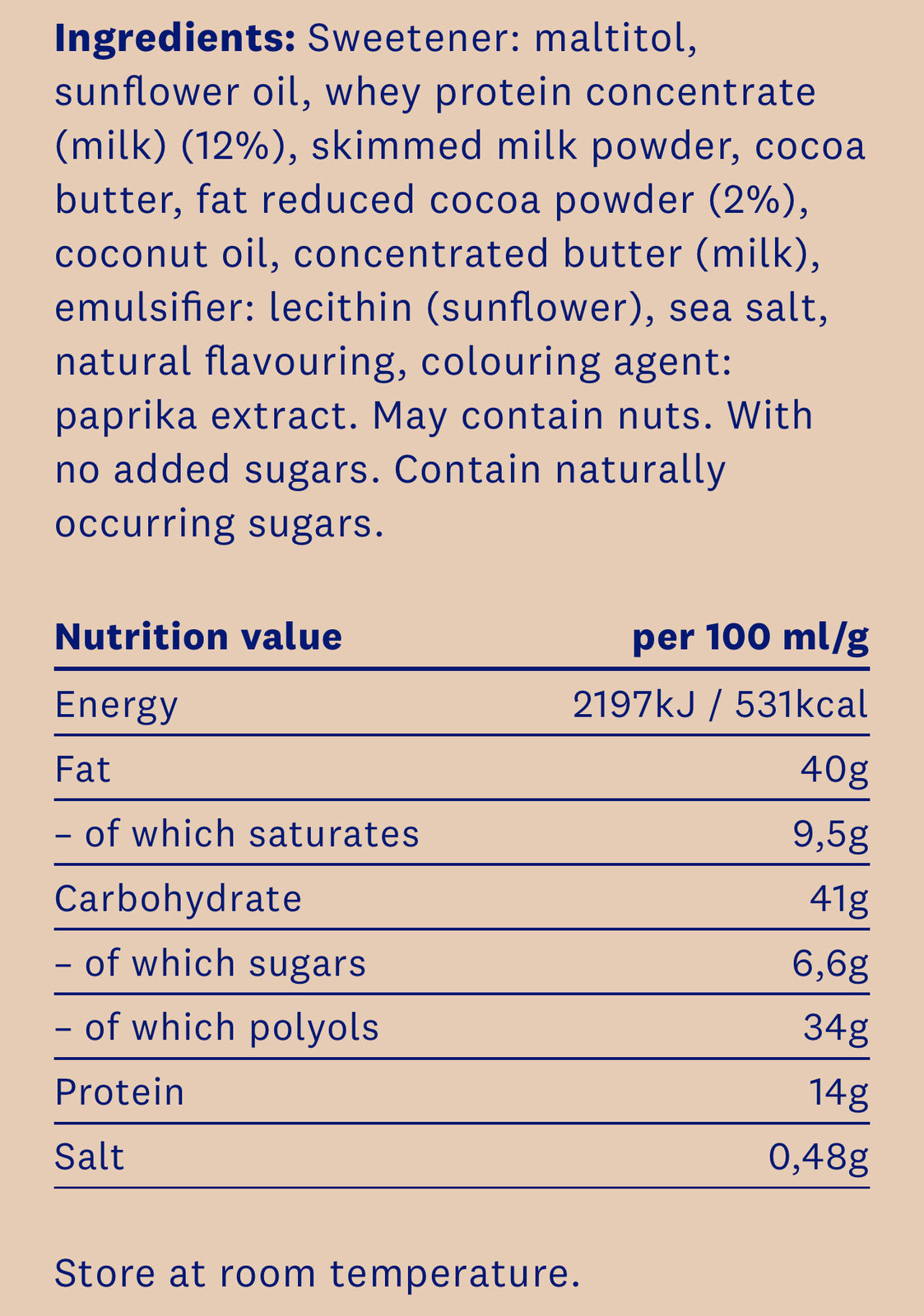 Caramel sărat Proteinella 200 g - fără adaos de zahăr și fără ulei de palmier
