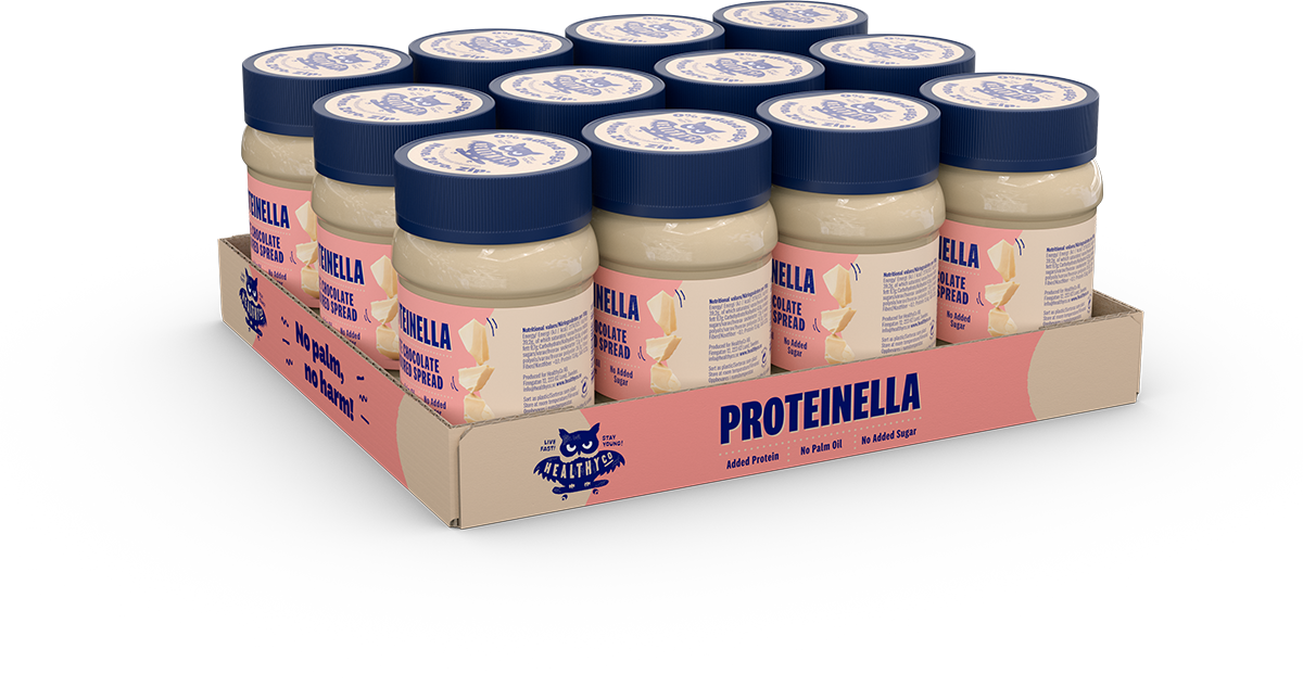 Proteinella White Chocolate 400 g - ciocolata alba lichida fara adaos de zahar si fara ulei de palmier