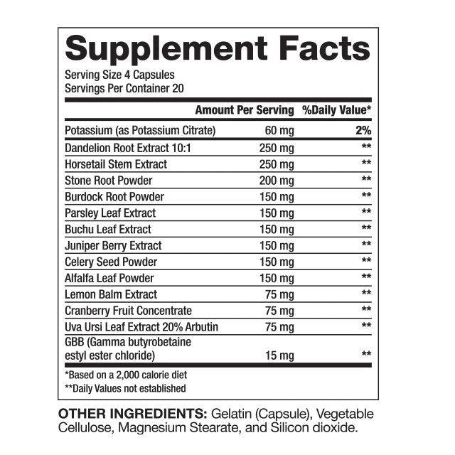 Diuretic dovedit | Pastile de apă cu ingrediente naturale - 80 de capsule