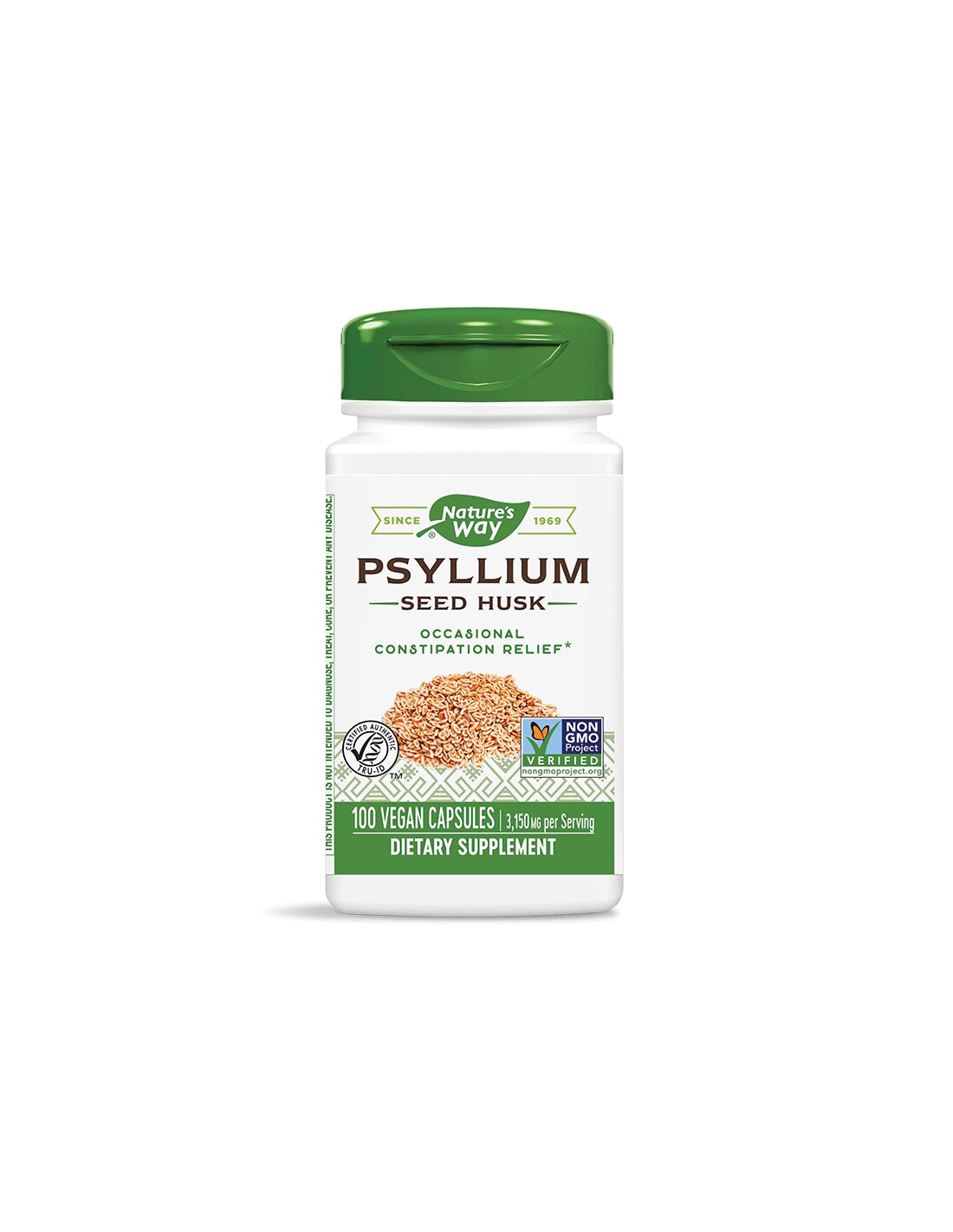 Psyllium Seed Husk 525 mg x 100 capsule Nature's Way