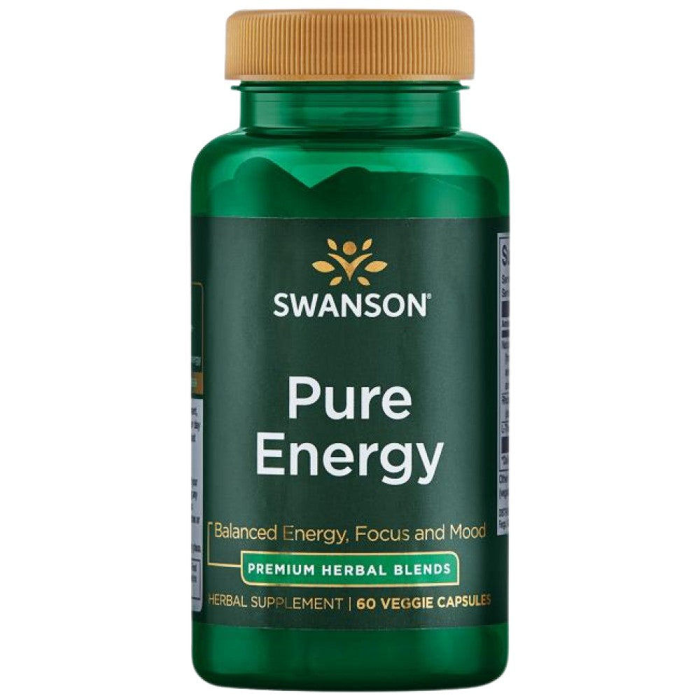 Energie Pură | Cofeina naturala, Rhodiola si L-teanina 60 capsule