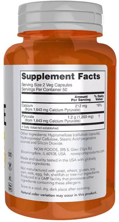 Piruvat 600 mg - 100 capsule