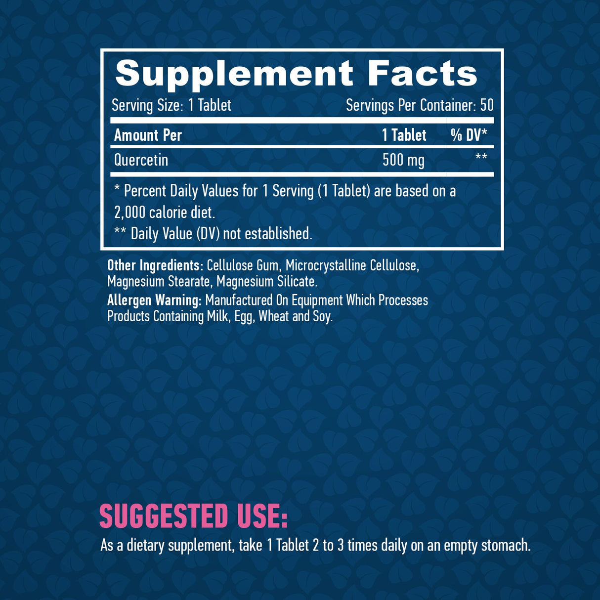 Quercetină 500 mg. / 50 de file.