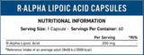 R-ALA 200 mg | Acid R-Alfa Lipoic - 60 capsule