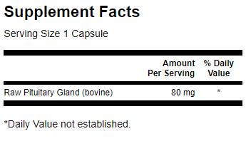 Glandul pituitar crud 60 capsule