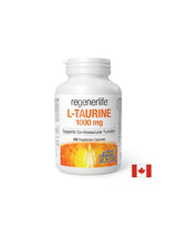 Funcția musculară și cardiacă - RegenerLife™ L-Taurină, 1000 mg x 120 capsule