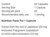 Resveratrol 125 mg - 60 capsule