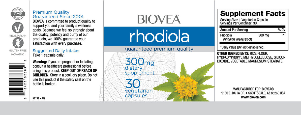 Rhodiola 300 mg / 30 Caps