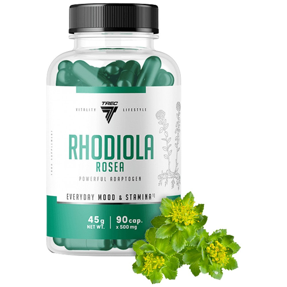 Rhodiola Rosea 500mg | 100 mg extract de rădăcină - 90 capsule