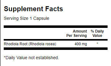 Rhodiola Rosea Root 400 mg - 100 capsule