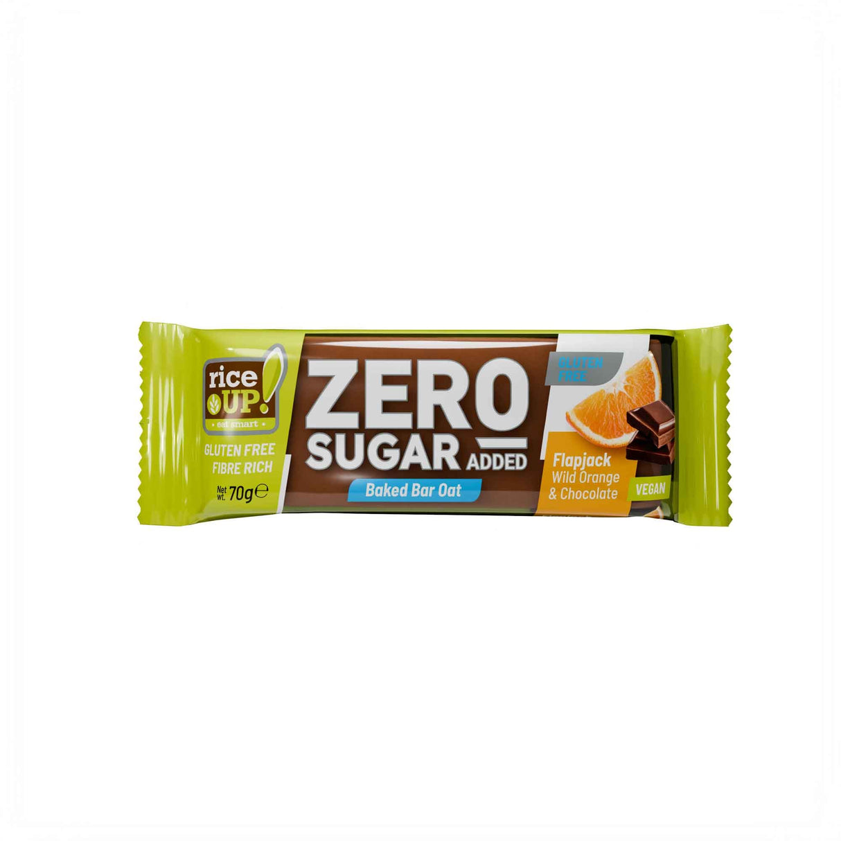 RiceUP! ZERO SUGAR - Flapjack bar - 70g - Nutra Best Europe