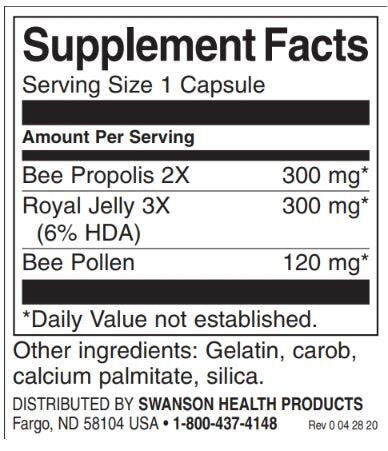Complex de propolis laptisor de matca 300 mg - 60 capsule