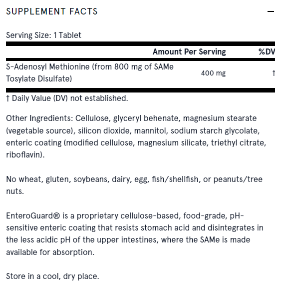 SAM-e 400 mg - 30 comprimate