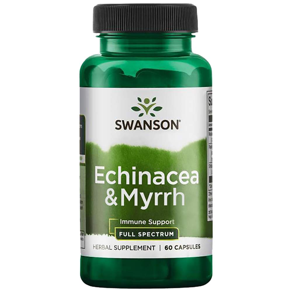 Echinacea cu spectru complet și gumă de smirnă 60 capsule