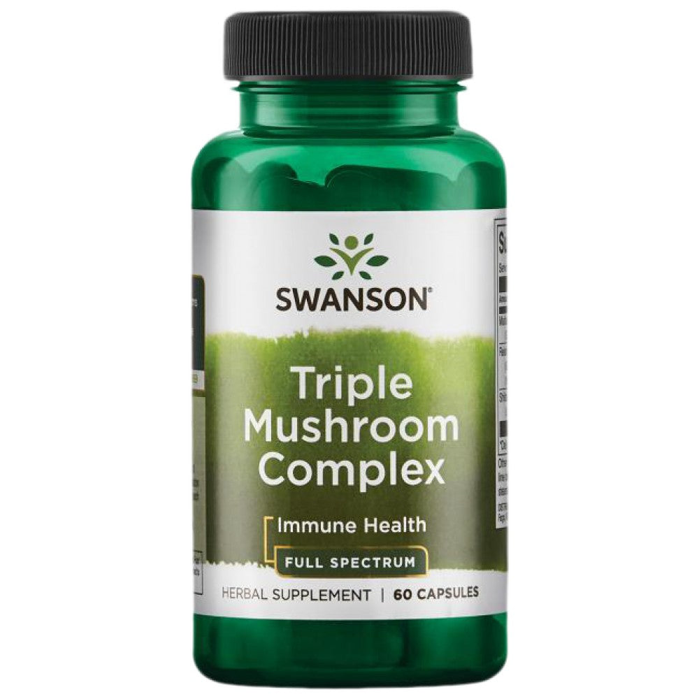 Complex de ciuperci triple 600 mg - 60 capsule