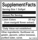 Luteină 20 mg - 60 capsule moi