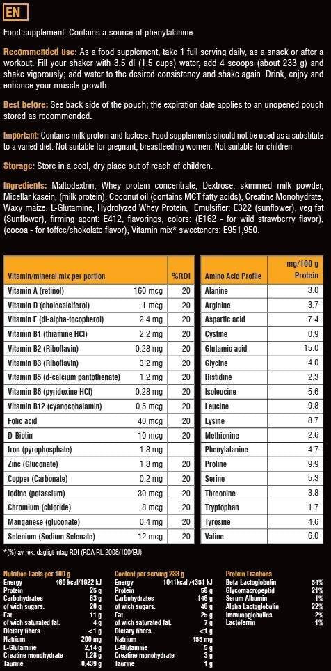SUEDEZĂ Suplimente Massive Mass Gainer 3,50 kg