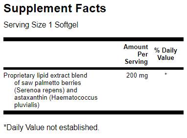 Saw Palmetto / Astaxanthin Prostate Complex 60 capsule de gel