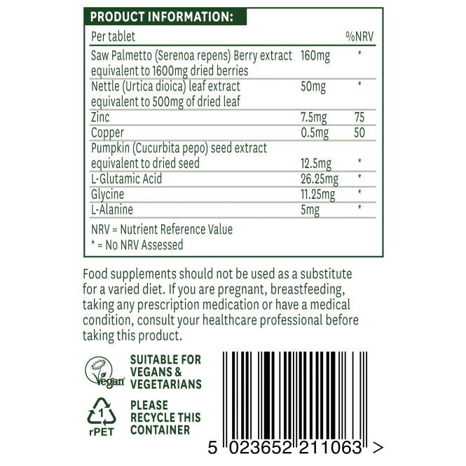 Complex Saw Palmetto 60 tablete NaturesAid