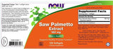 Saw Palmetto Extract 160 mg - 120 capsule de gel