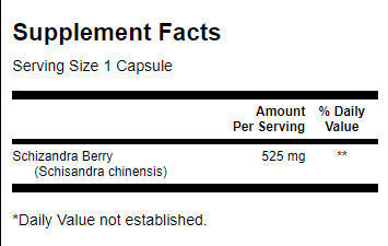 Fructe Schizandra 525 mg - 90 capsule