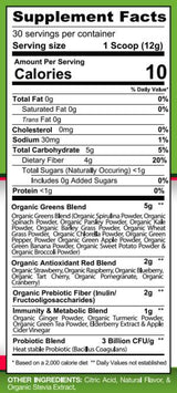 Proven Greens &amp; Reds / Pulbere superalimentare cu conținut ridicat de nutrienți - 360 de grame