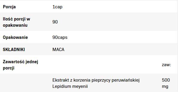 Maca 500 mg - 90 capsule