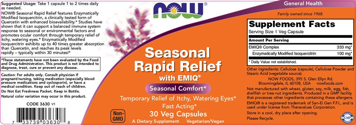 Sezonal Rapid Relief - 30 capsule