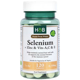 Seleniu 100 mcg + zinc și vitamina A, C și E - 120 tablete