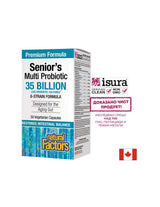 Multiprobiotic pentru seniori | 35 de miliarde de culturi vii, 8 tulpini - 30 de capsule