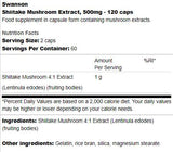 Extract de ciuperci Shiitake 500 mg 120 capsule