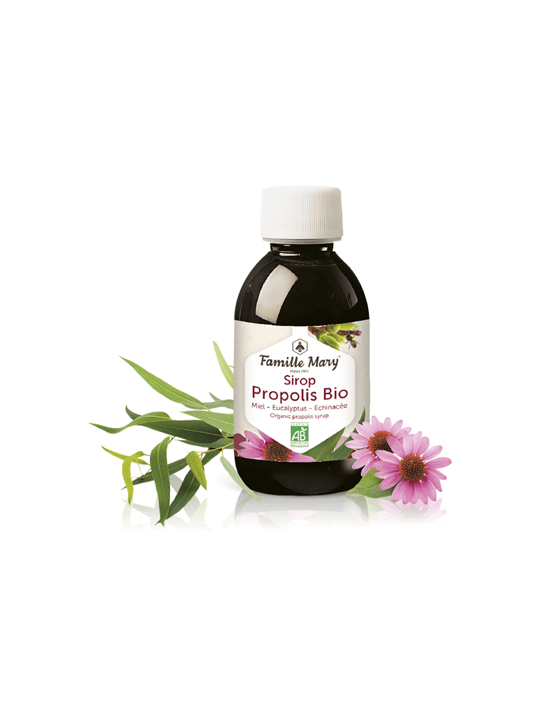 Sirop Propolis Bio (cu miere, eucalipt si echinacea), 150 ml Famille Mary