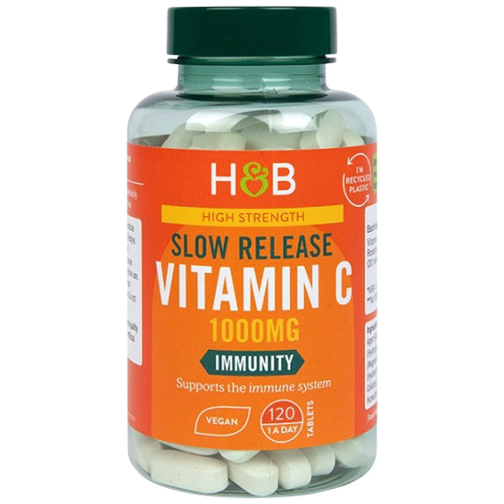 Vitamina C cu eliberare lenta 1000 mg - 120 tablete