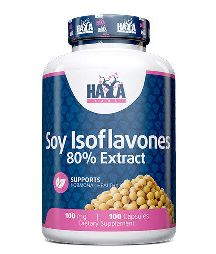 Izoflavone de soia 80% Extract NON-OMG 100mg / 100 Caps.