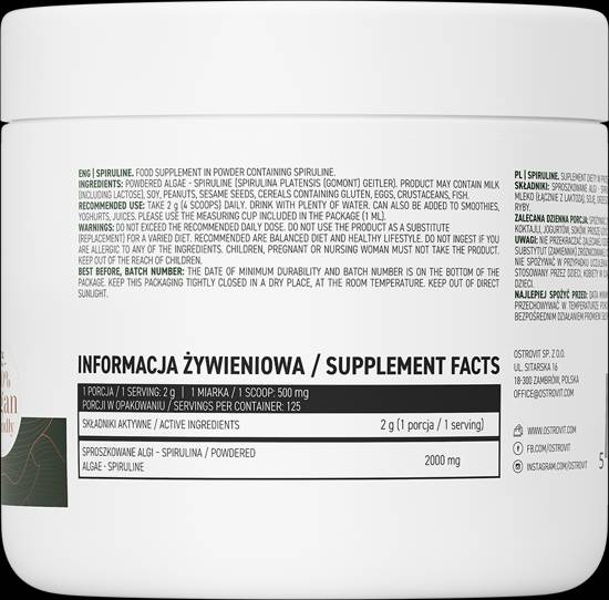 Spirulina pulbere 250 grame