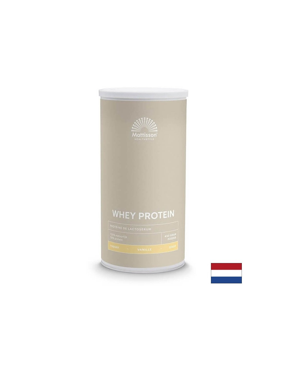 Proteine ​​din zer - Sport Whey Protein, 450 g pudră cu aromă de vanilie