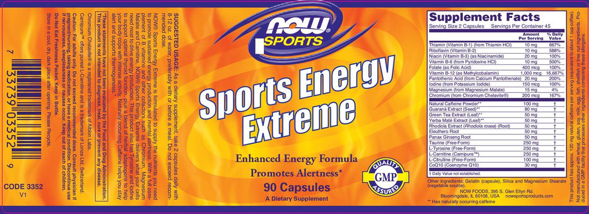 Sports Energy Extreme - 90 de capsule
