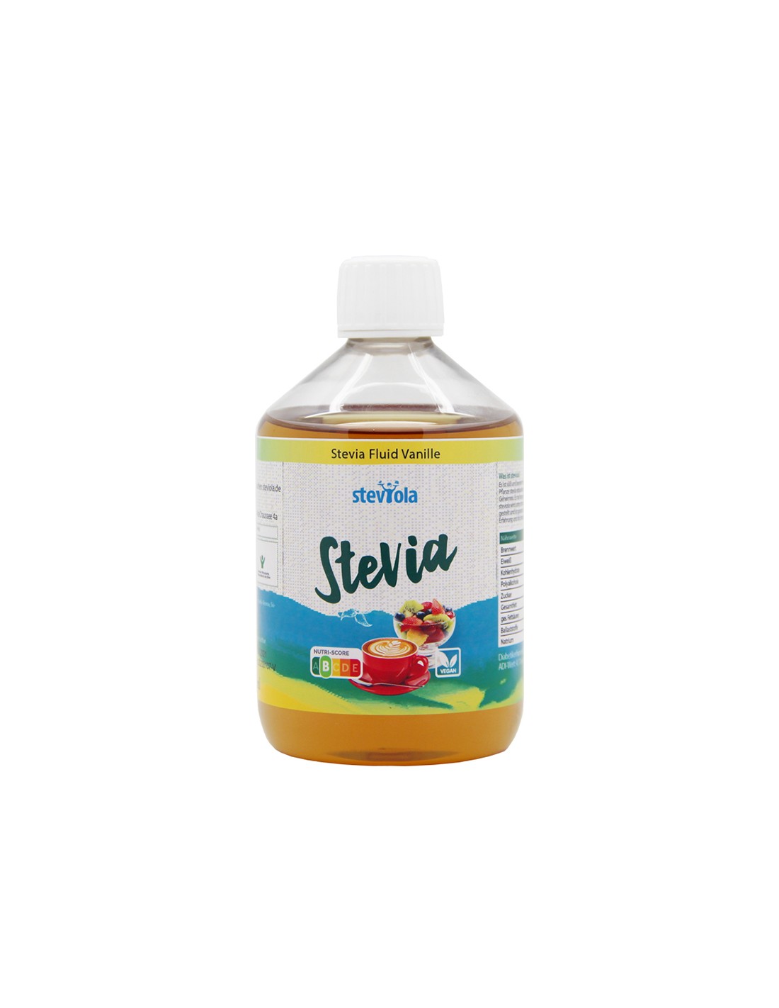 Stevia lichida cu aroma de vanilie - Steviola, 500 ml