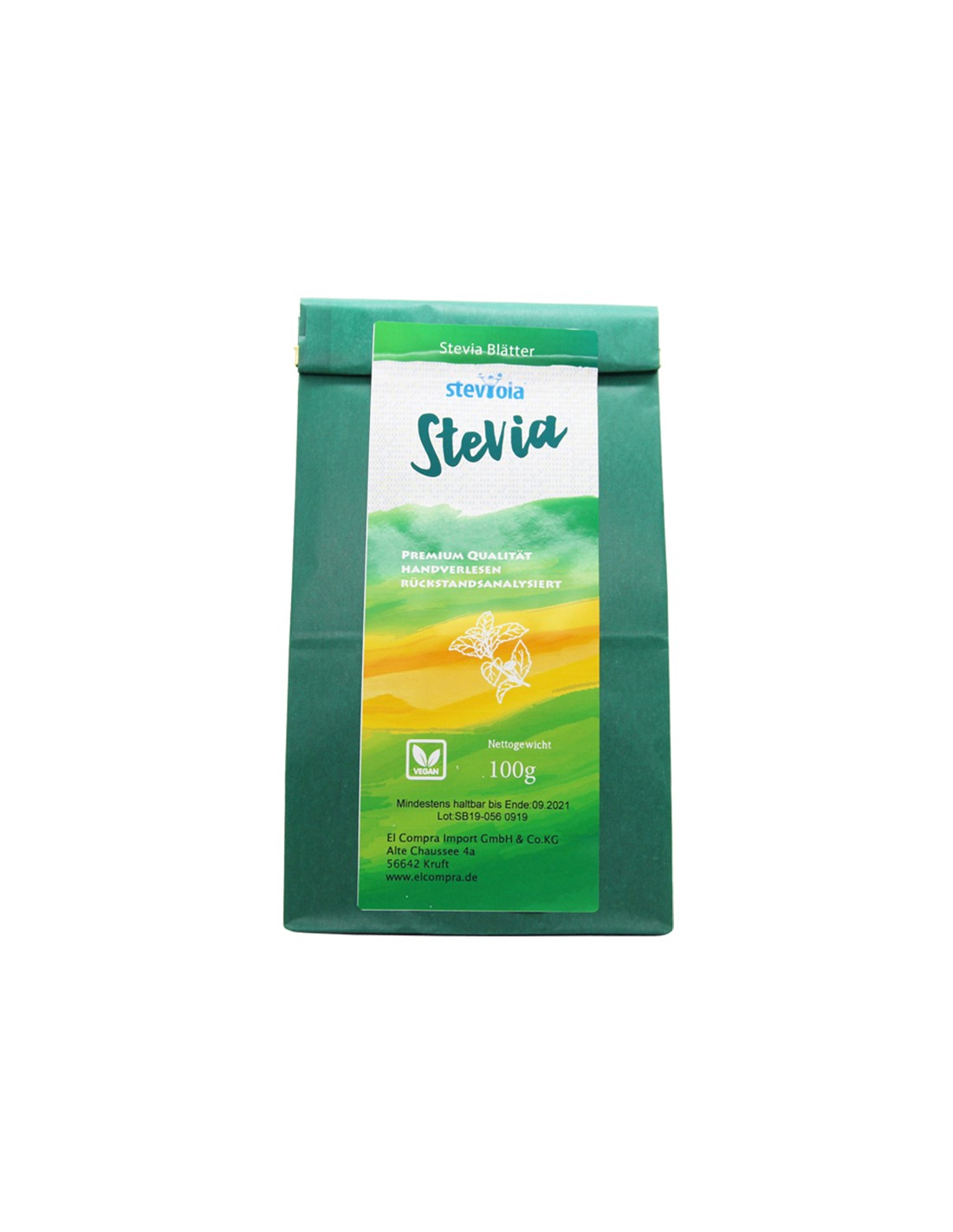 Steviola® Stevia - Stevia (frunze uscate), 100 g El Compra