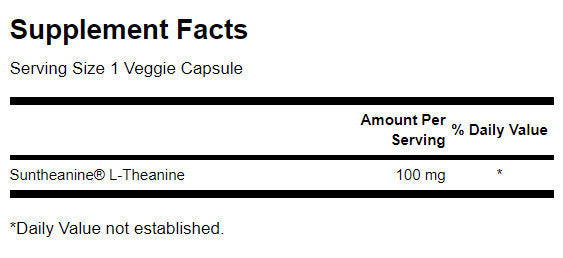 Suntheanine L-Theanine 100 mg - 60 capsule