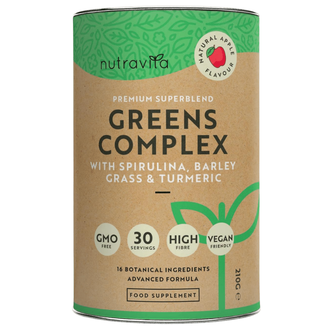 Complex Super Greens (18 ingrediente active) 200 g Nutravita